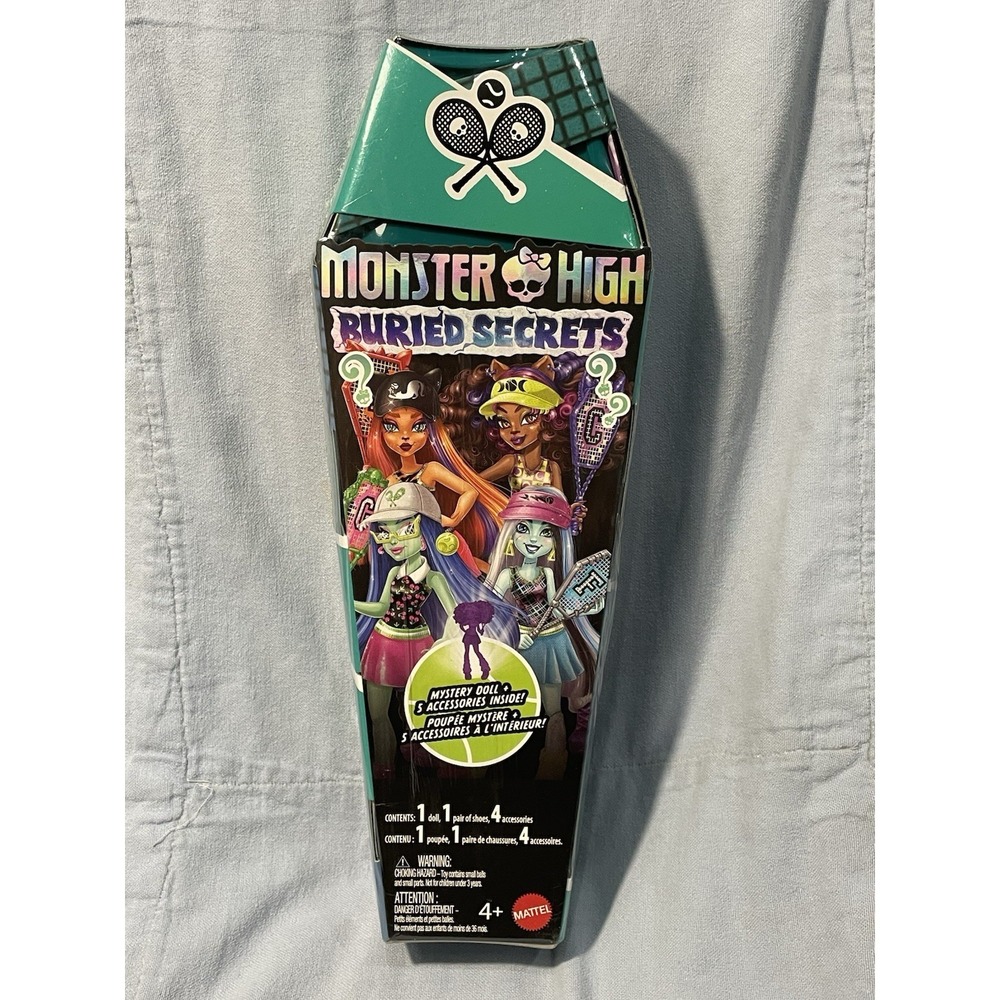 NEW Monster High Mystery Buried Secrets Doll Wave 4 Courtside Fangs-Out
